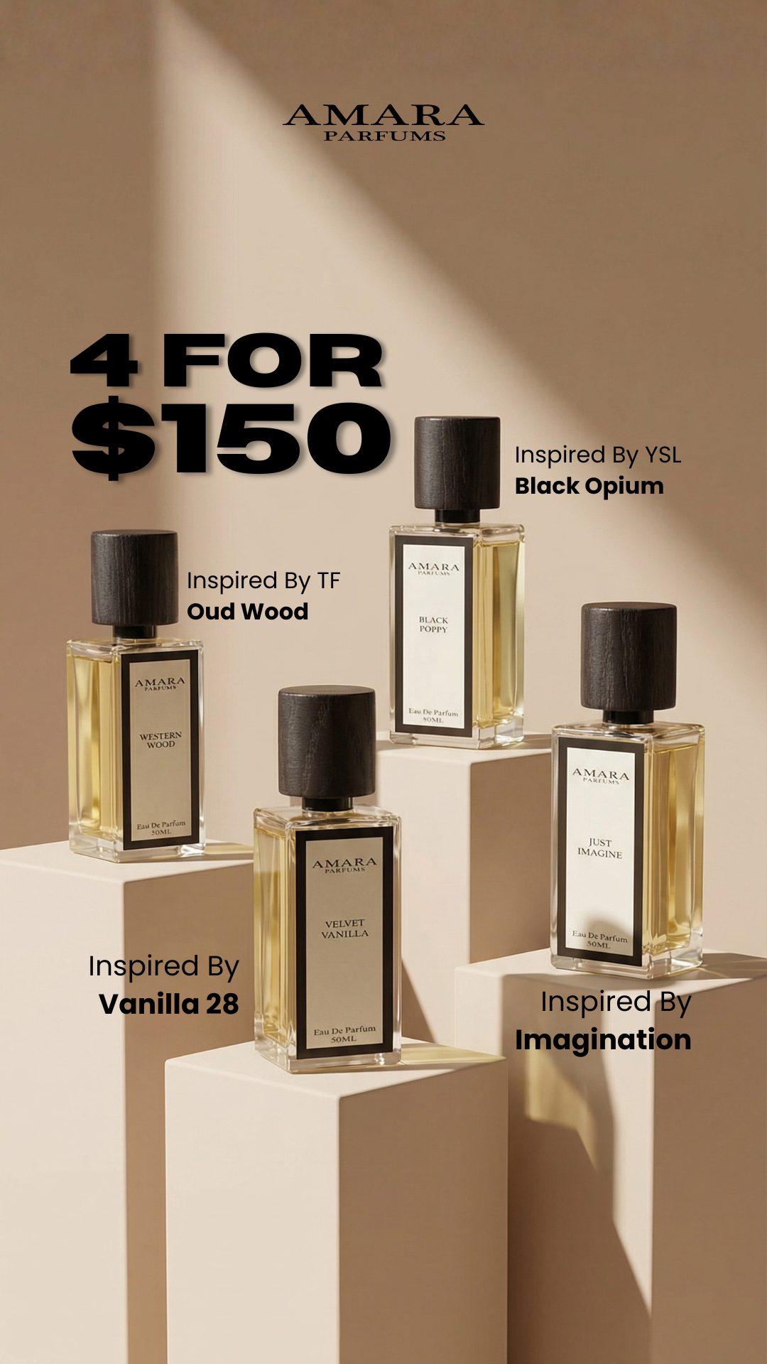 Amara Parfums Facebook ad from Feb 16, 2026