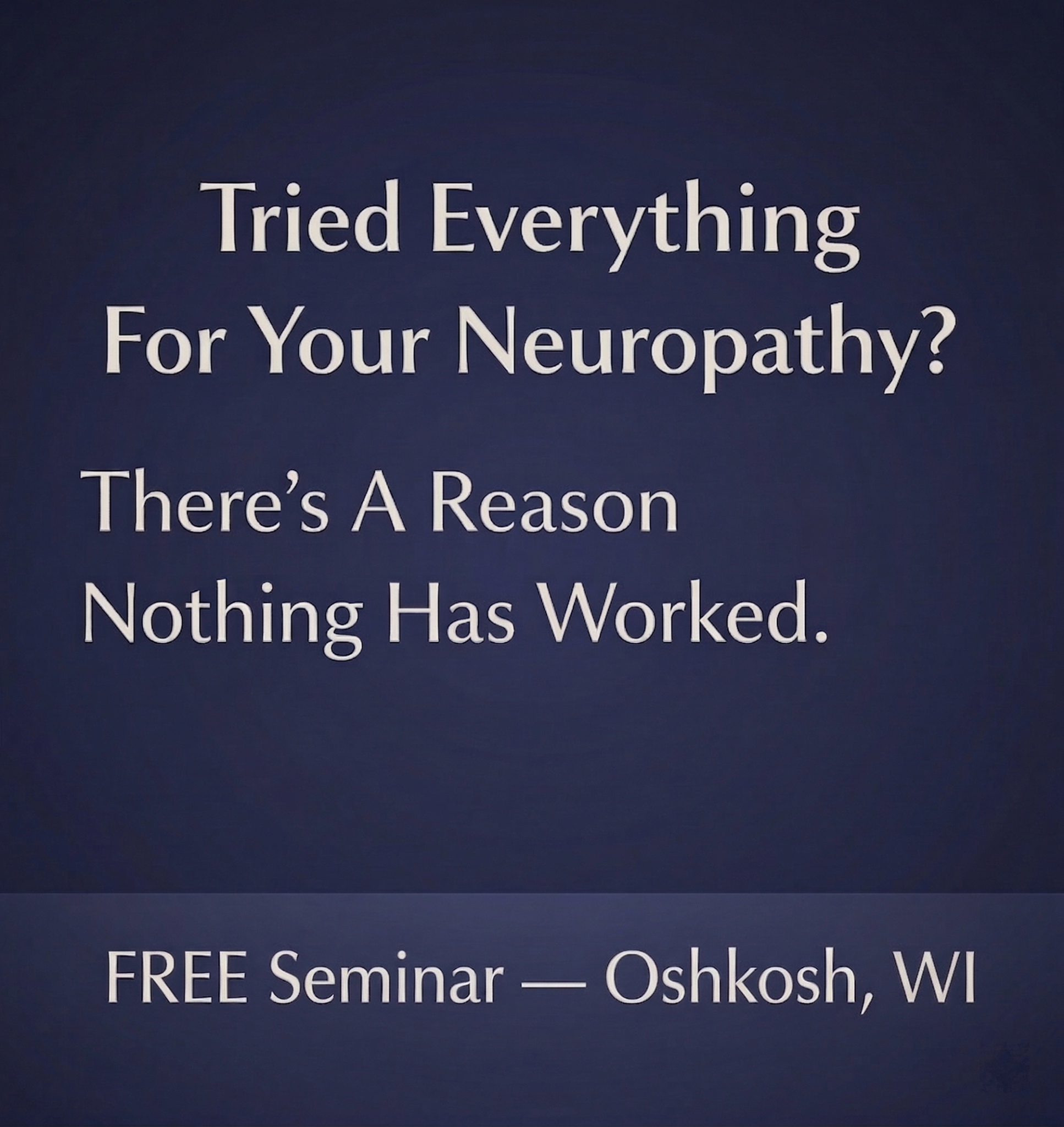 Physical Achievement Center Facebook ad: Neuropathy Sufferers: Get Answers