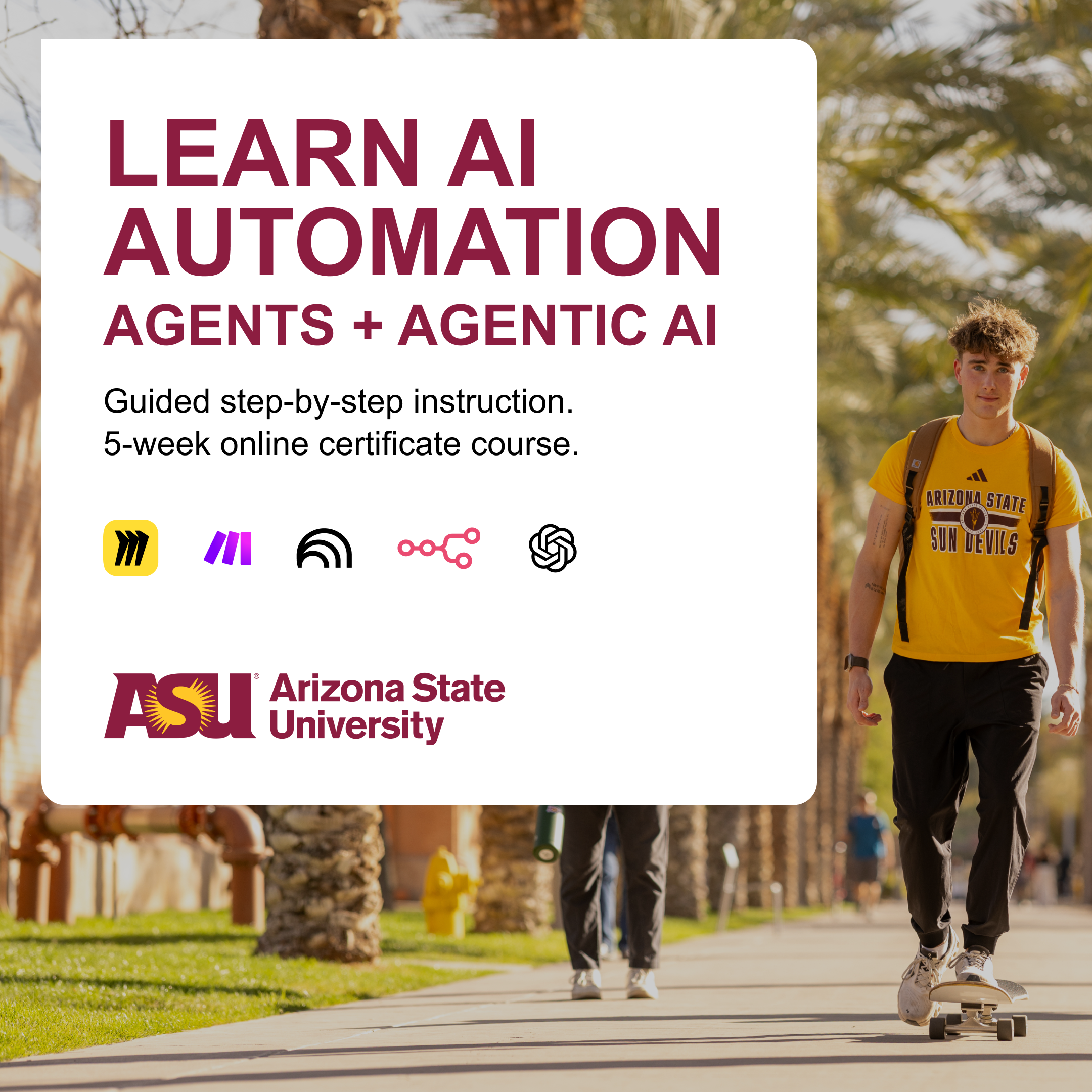 Arizona State University in collaboration with Ziplines Education Facebook ad
