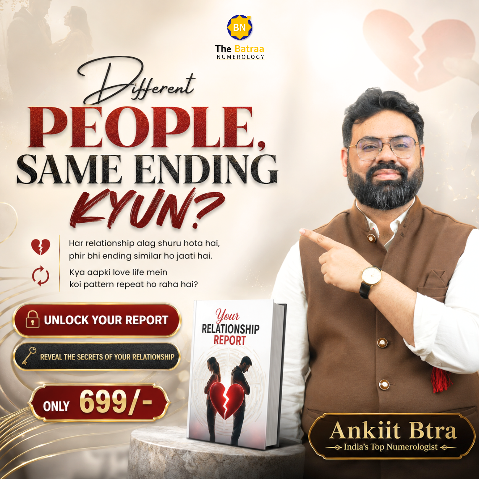 Numerology by Ankiit Btra Facebook ad: Trusted By 1 Lakh+ People