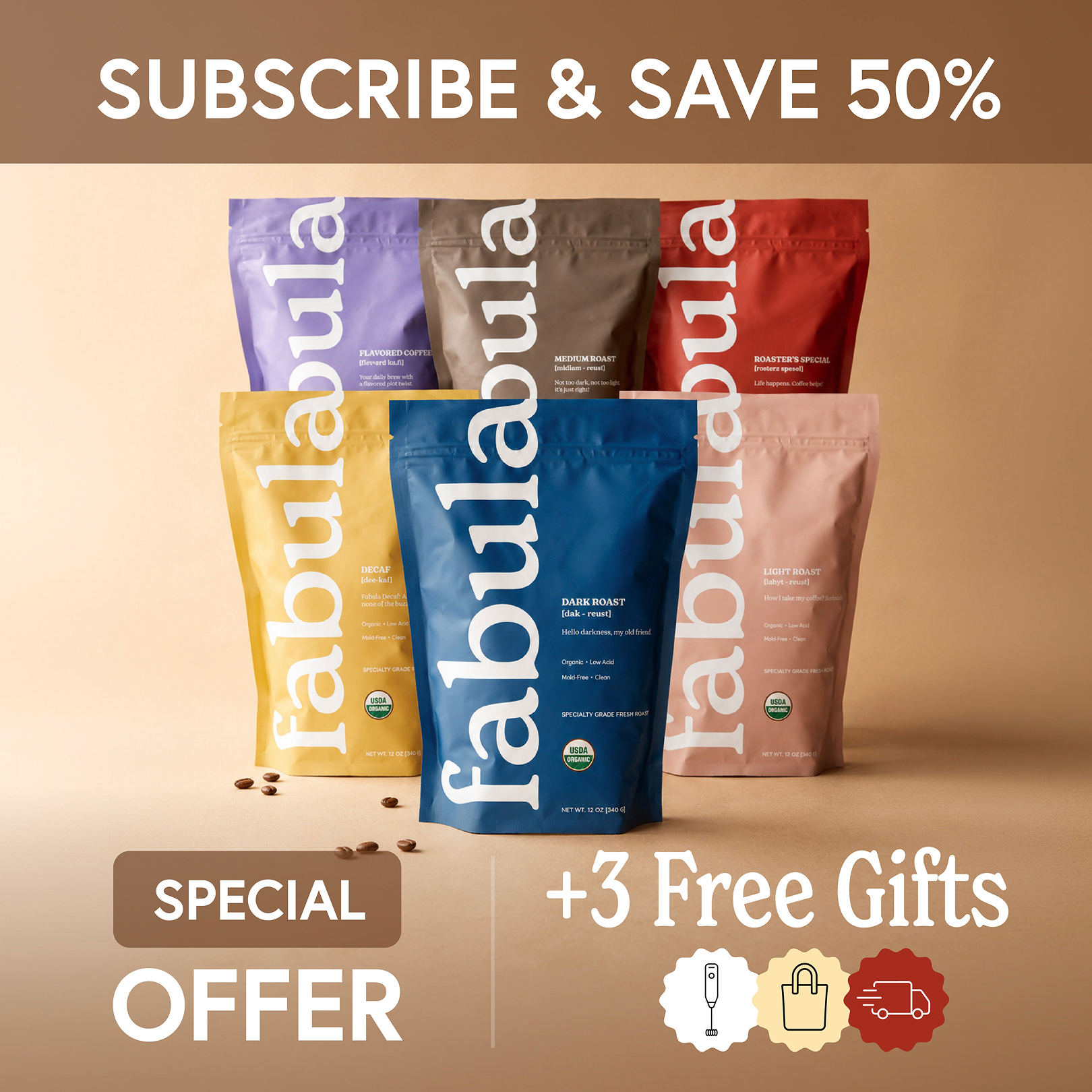 Fabula Coffee Facebook ad