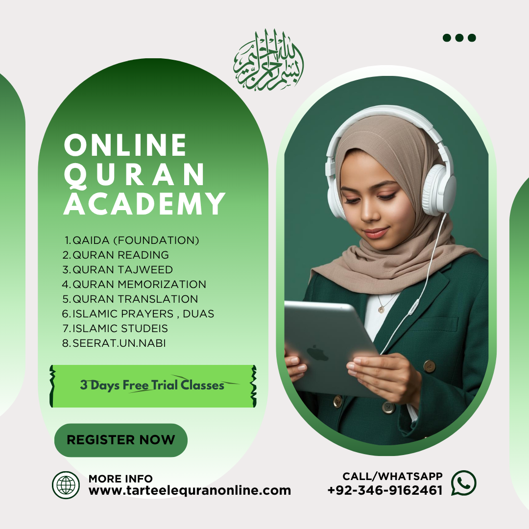 TarteeleQuran Online Academy Facebook ad: Chat with us