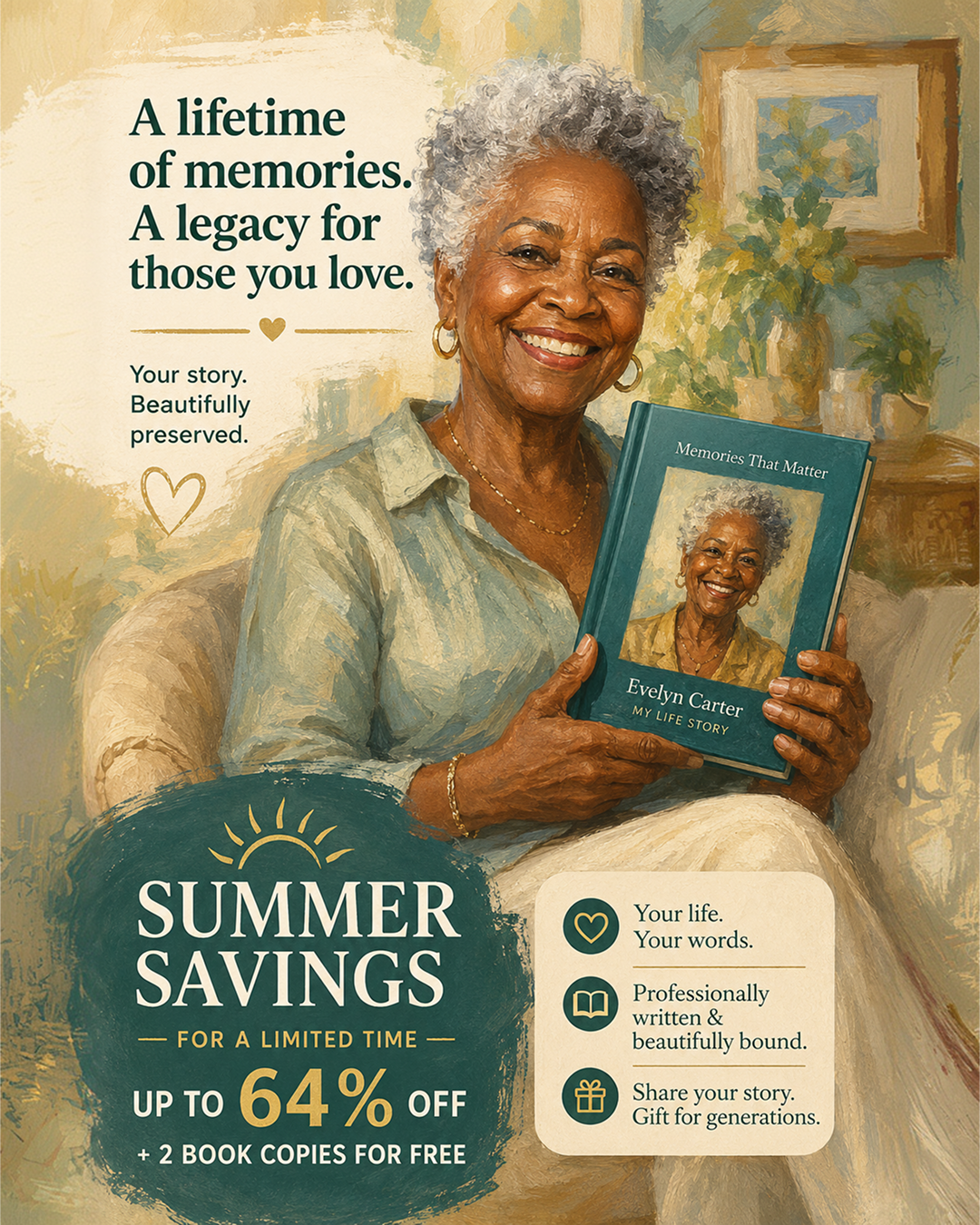 Memowrite Facebook ad