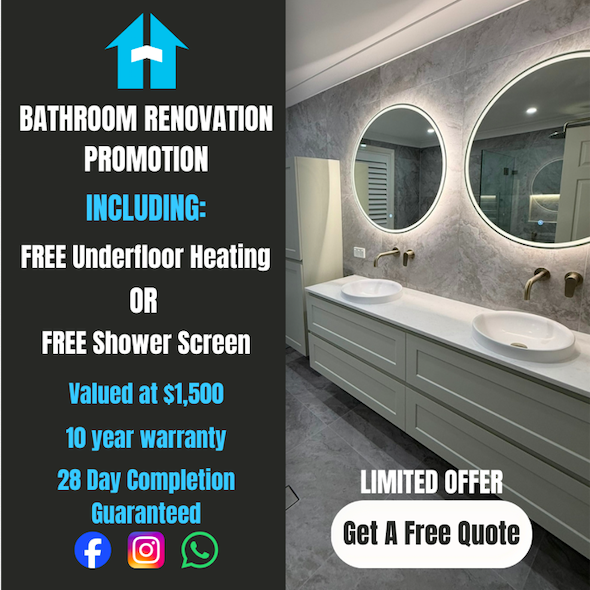 Renovation Haven Pty Ltd Facebook ad: Bathroom Renovation Promotion