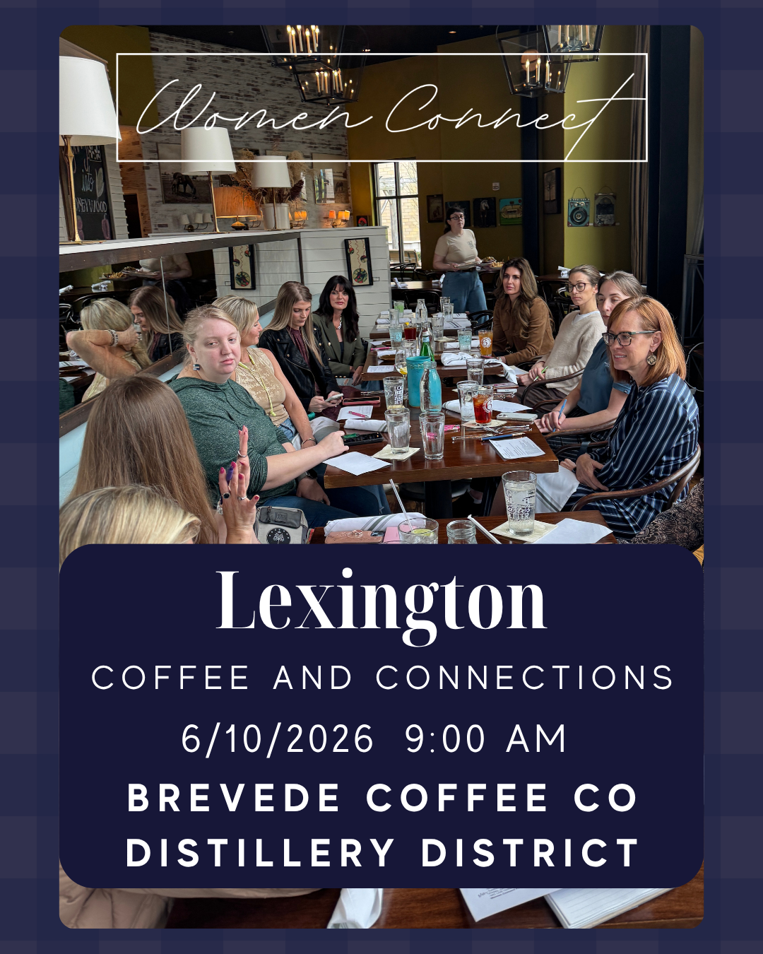 Women Connect Facebook ad: Coffee & Connections