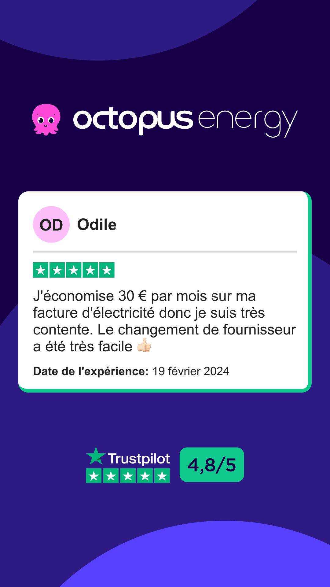 Octopus Energy Facebook ad