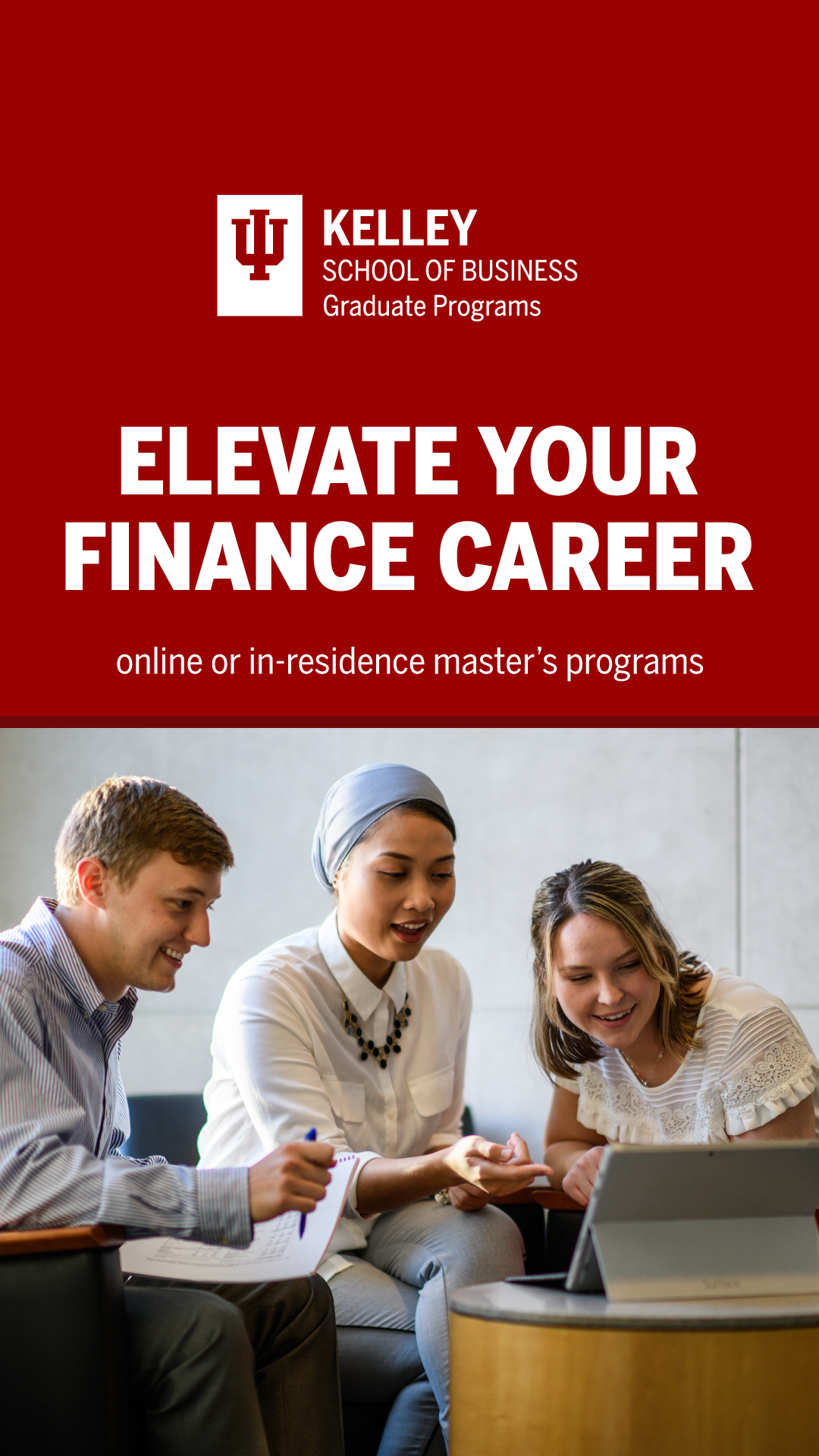 Indiana University Kelley School of Business Facebook ad from Aug 3, 2026