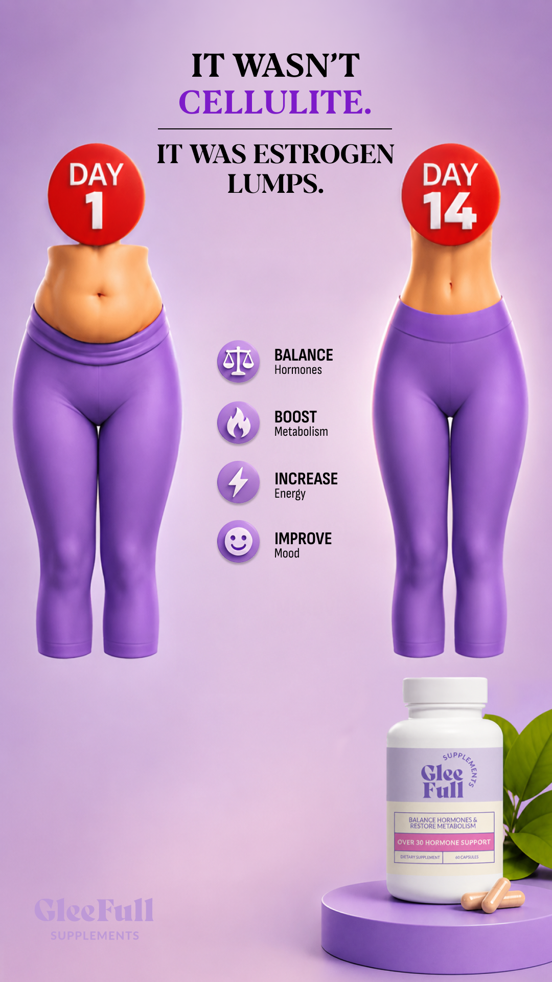 GleeFull Facebook ad