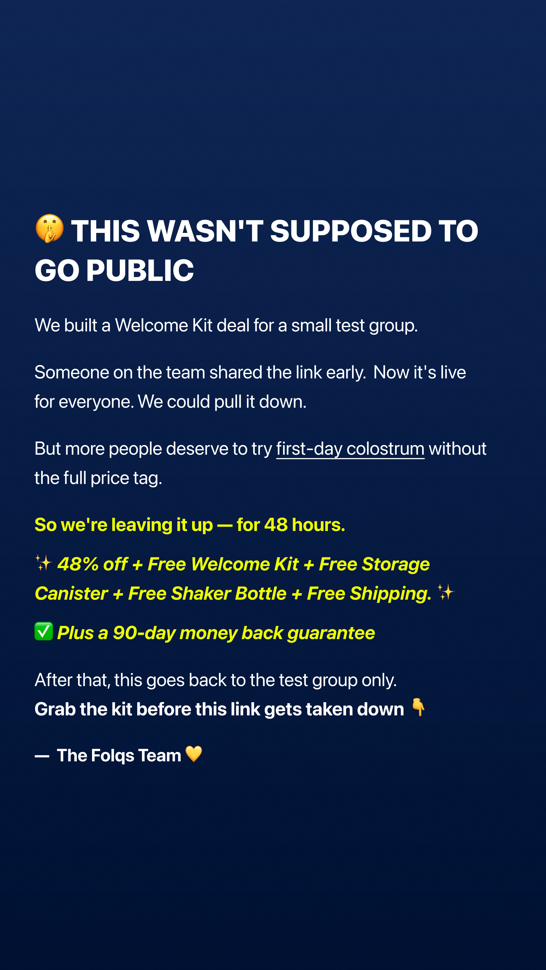 Folqs Facebook ad