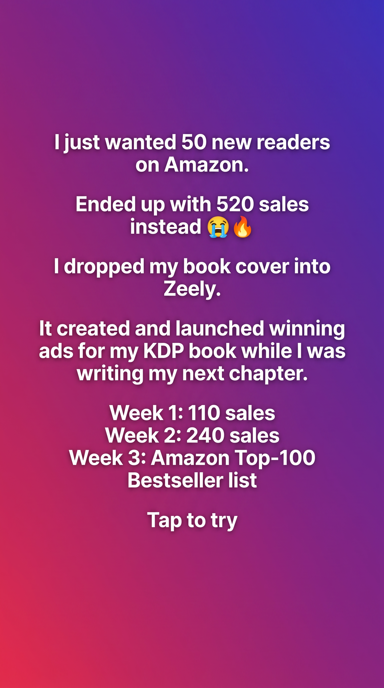 Ebook Sales Daily Facebook ad: I create top-selling ads with AI