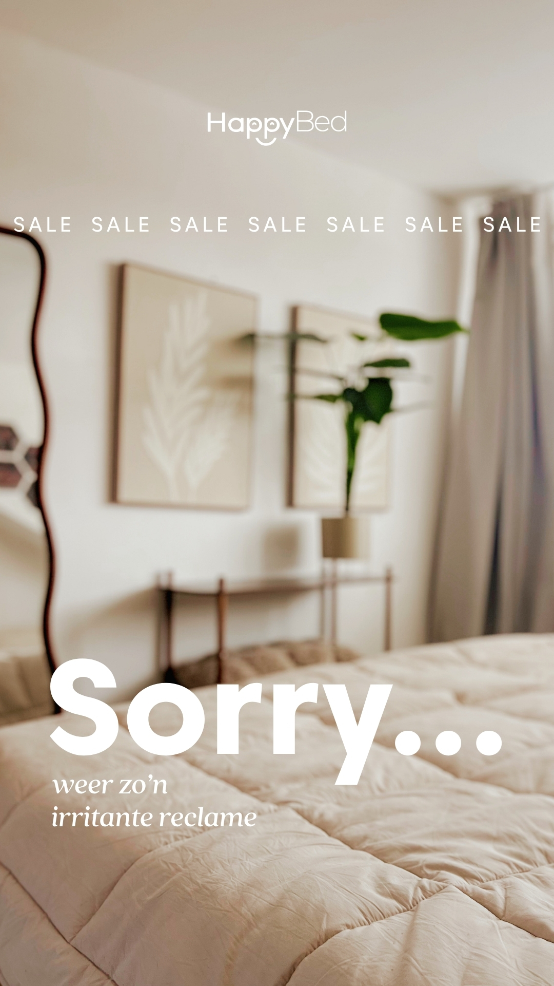 HappyBed Facebook ad