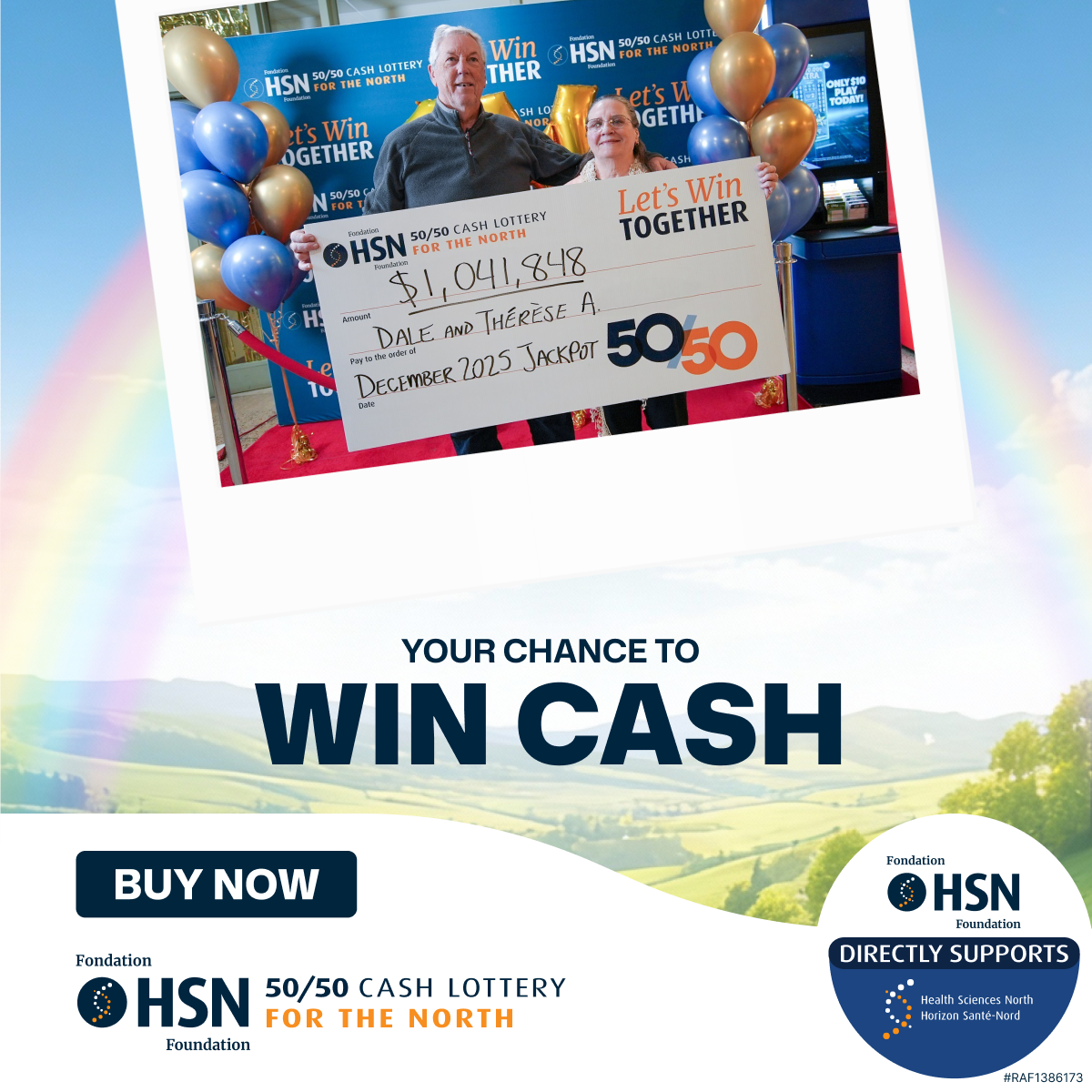 HSN 50/50 Facebook ad