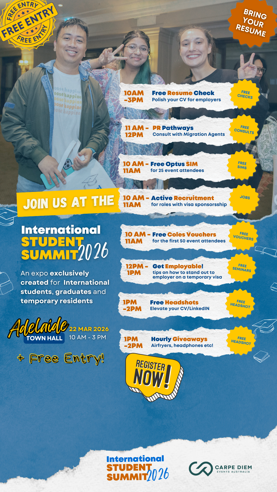 International Student Summit Facebook ad