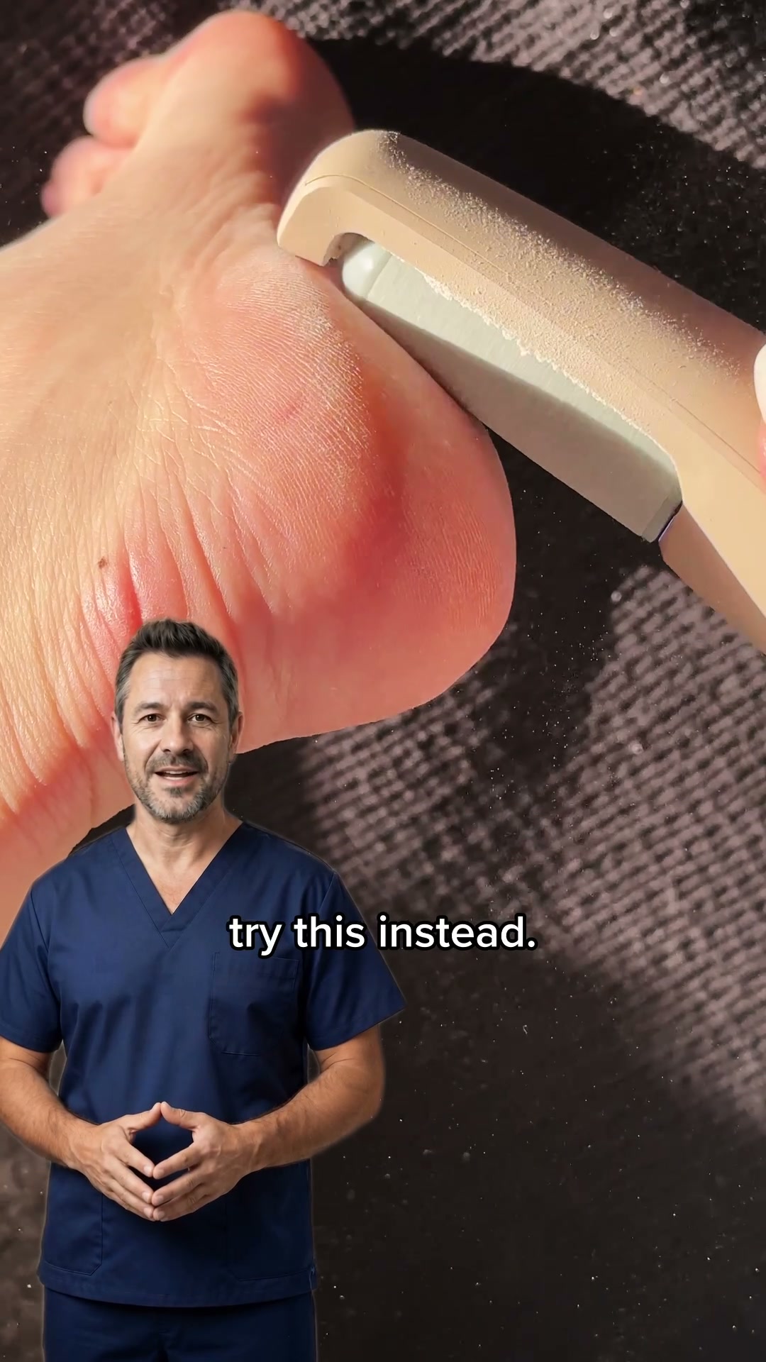 Skinmore Magazine Facebook ad: Baby soft feet in 5 minutes flat