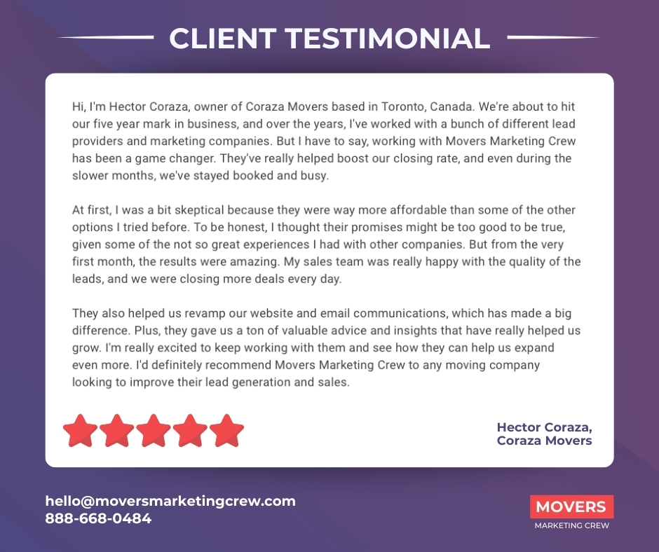 Movers Marketing Crew Facebook ad