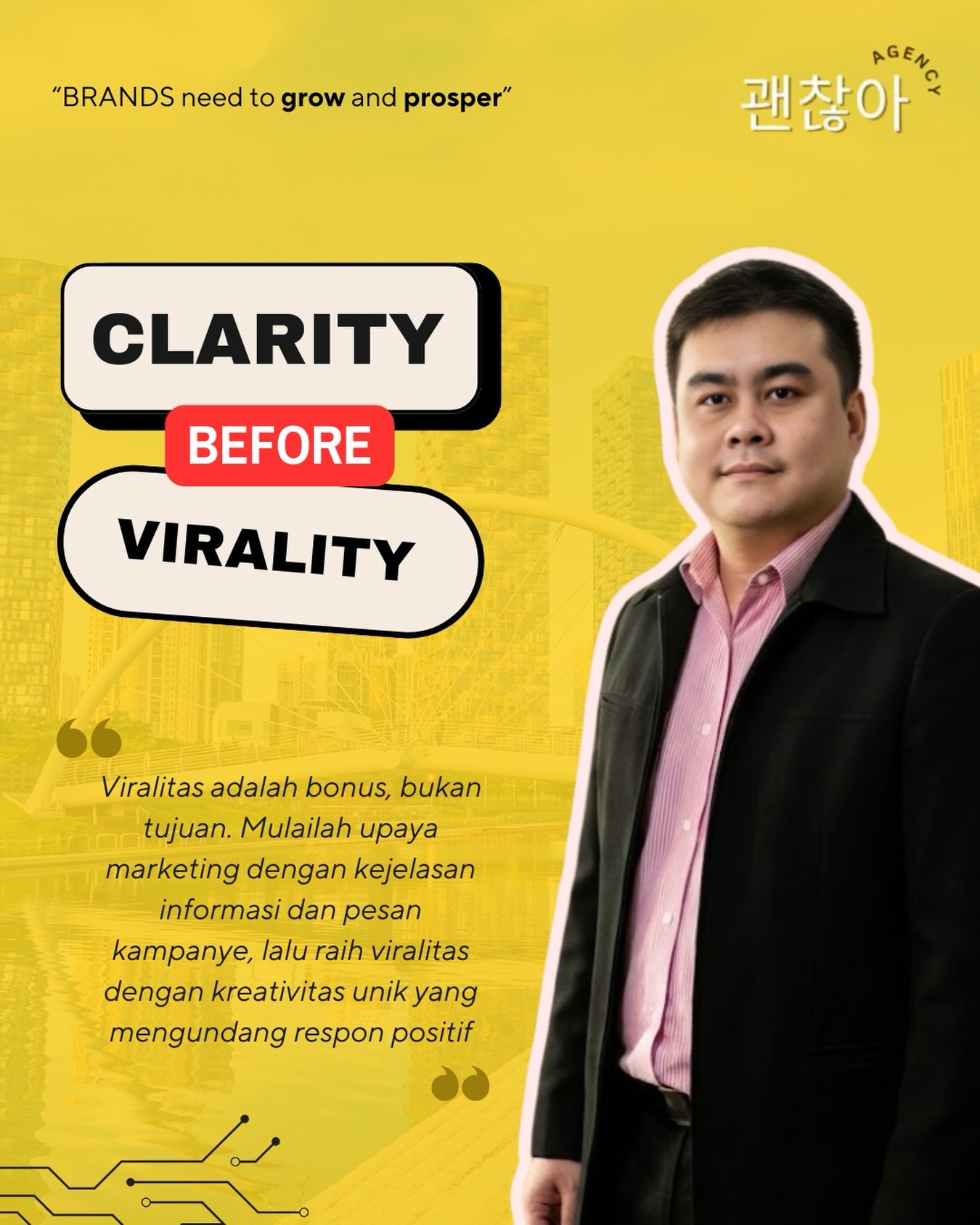 Gwenchana Digital Agency Facebook ad: Minchana, aku mau kontenku viral dong!