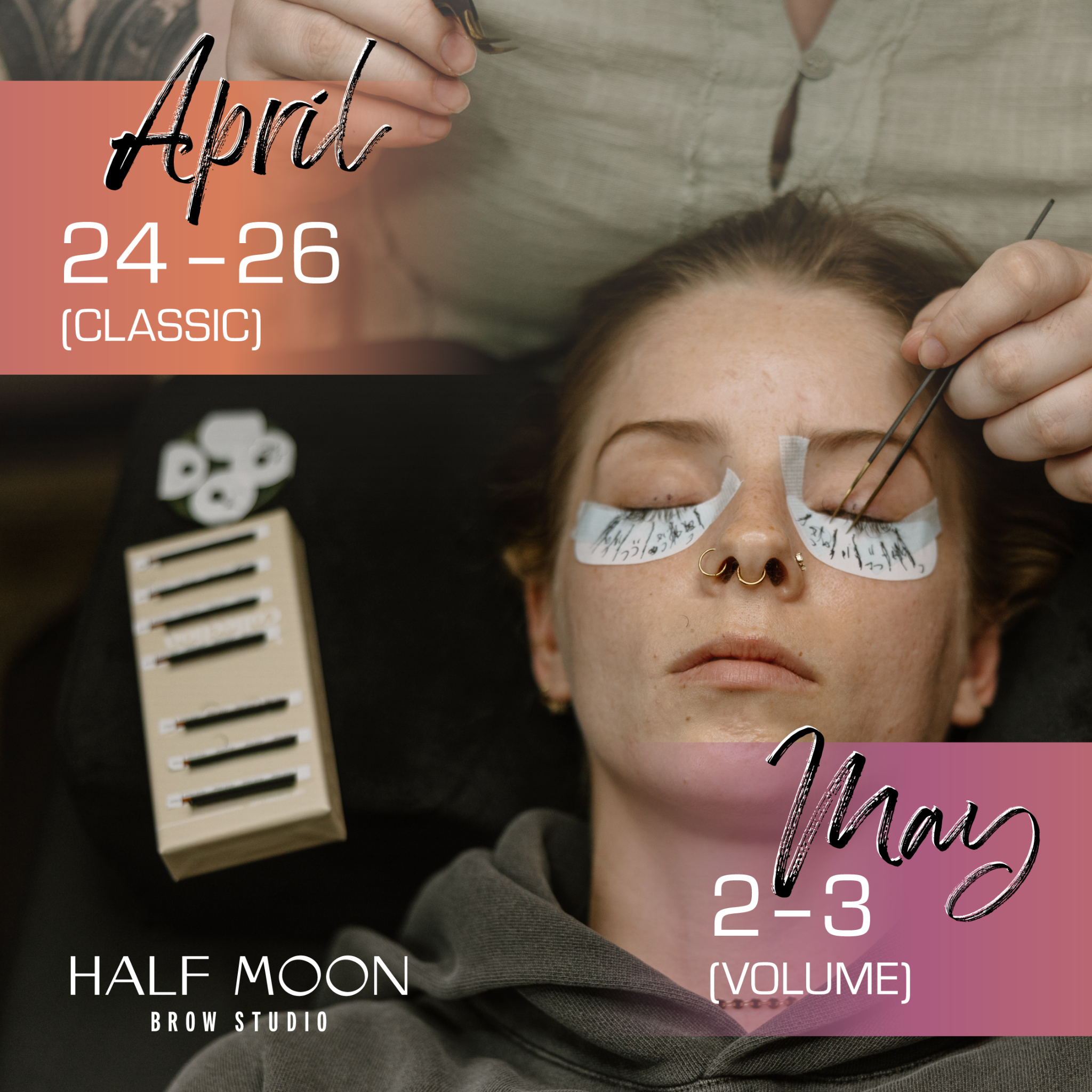 Half Moon Brow Studio Facebook ad