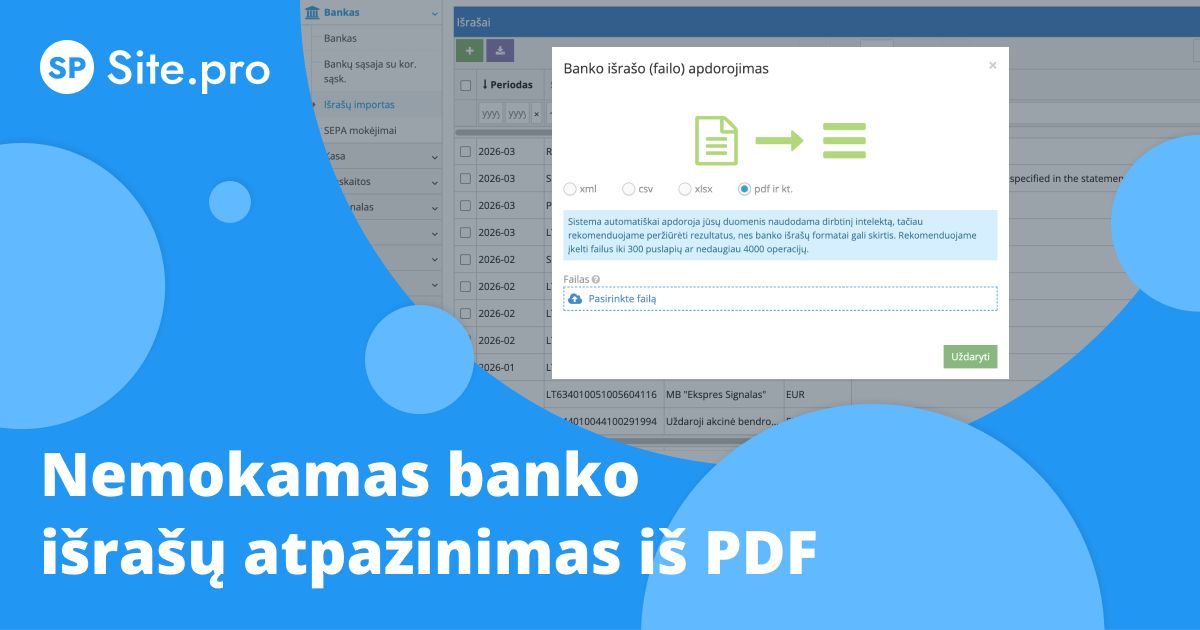 Site.pro - Apskaitos programa ir ERP Facebook ad