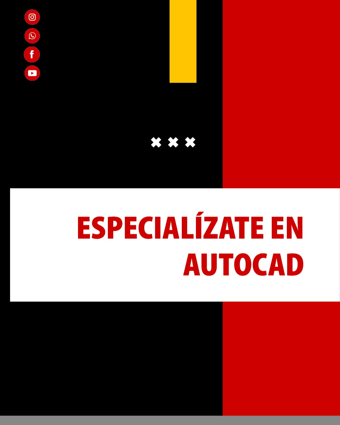 CDC Academia Facebook ad: ¿Sabías que existe un AutoCAD para cada especialidad?