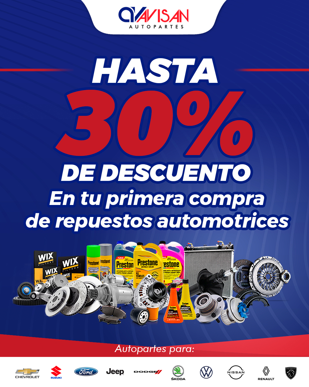 Avisan Autopartes Facebook ad from May 19, 2025