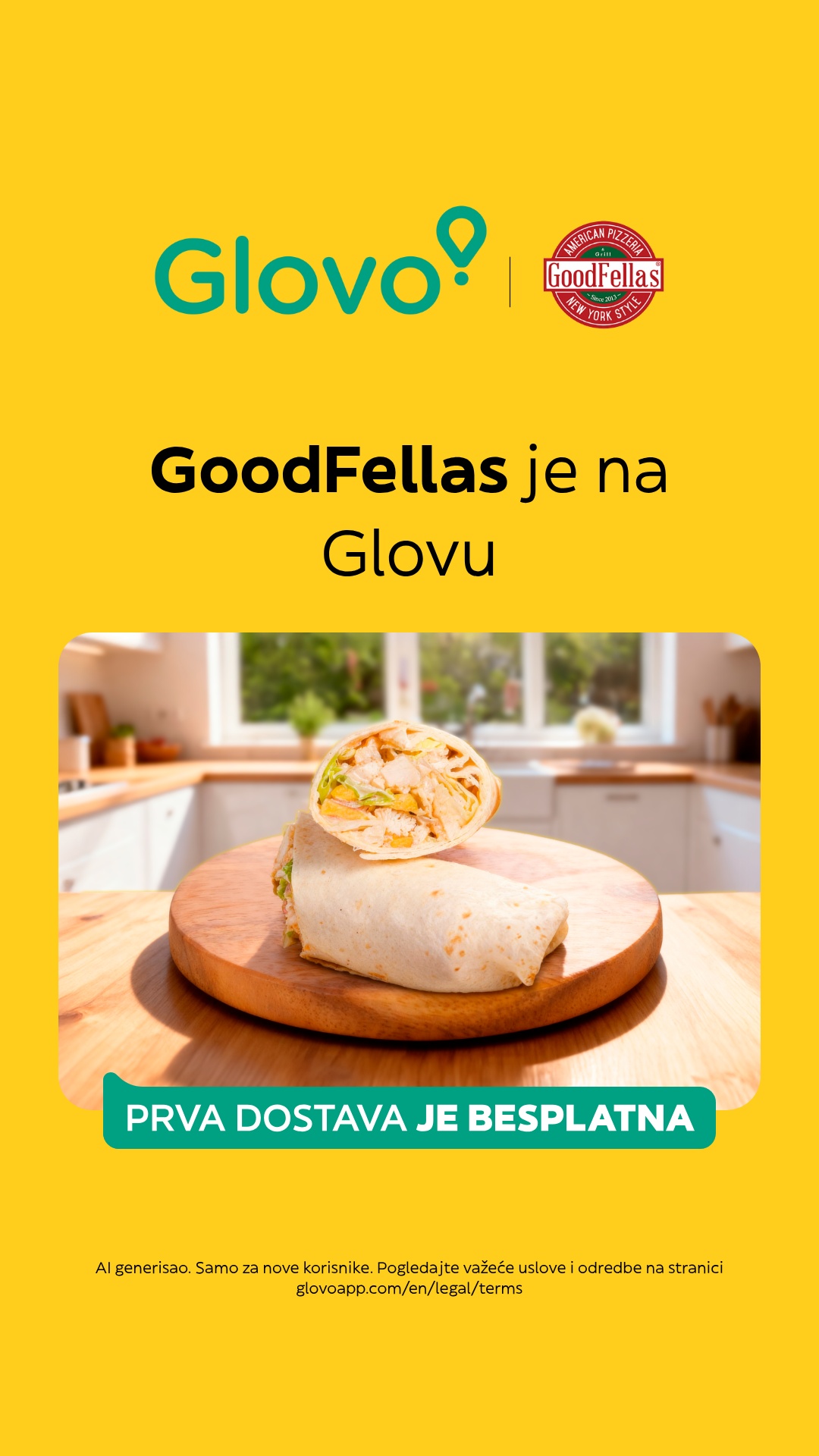 Glovo Facebook ad