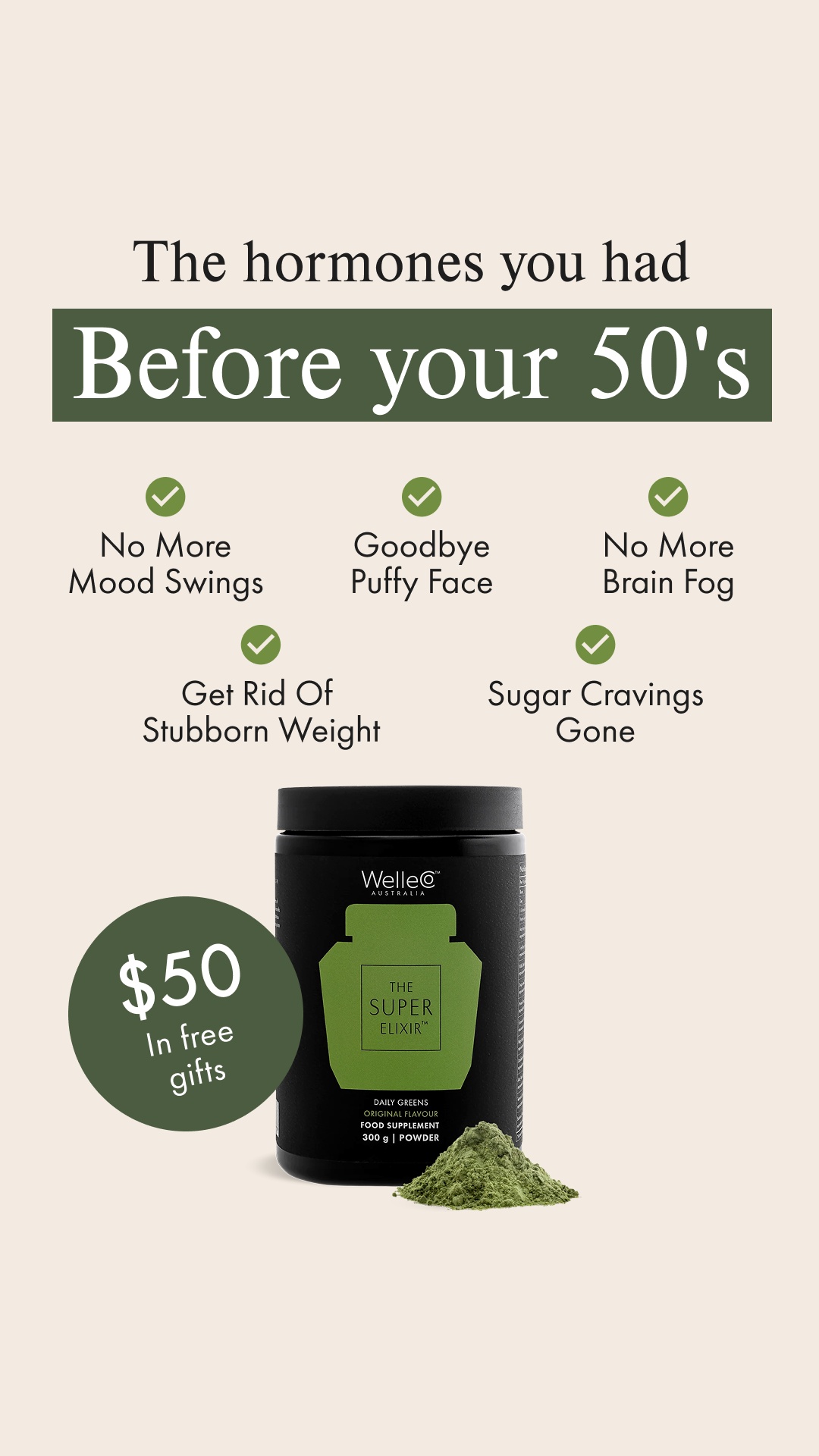 WelleCo Facebook ad