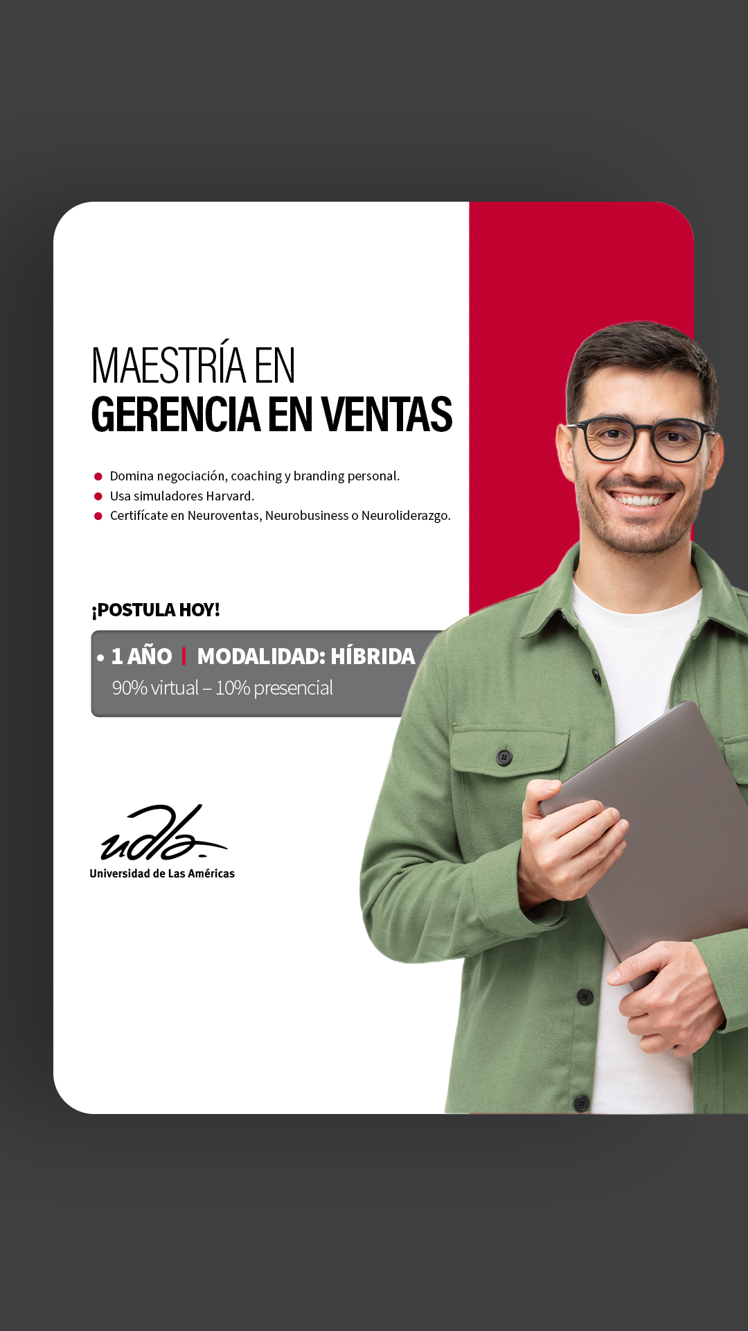 UDLA Posgrados - Educación Continua Facebook ad