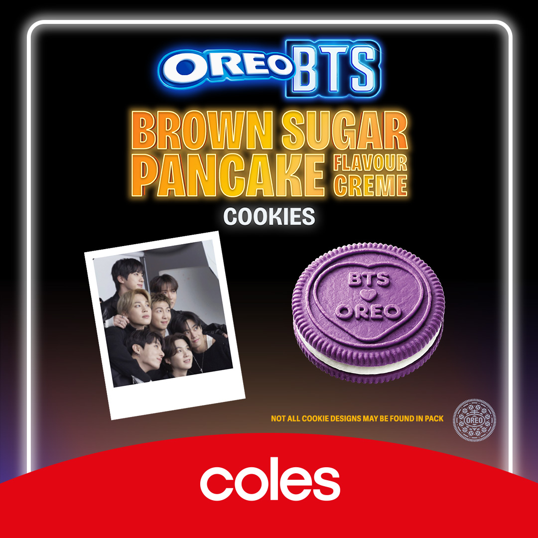 Coles Facebook ad: OREO BTS Cookies