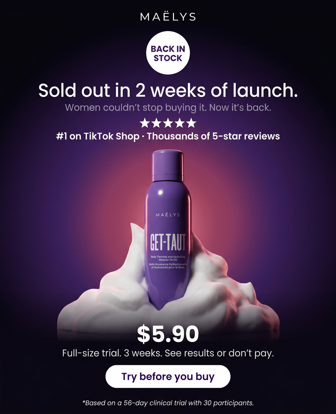 MAËLYS Cosmetics Facebook ad