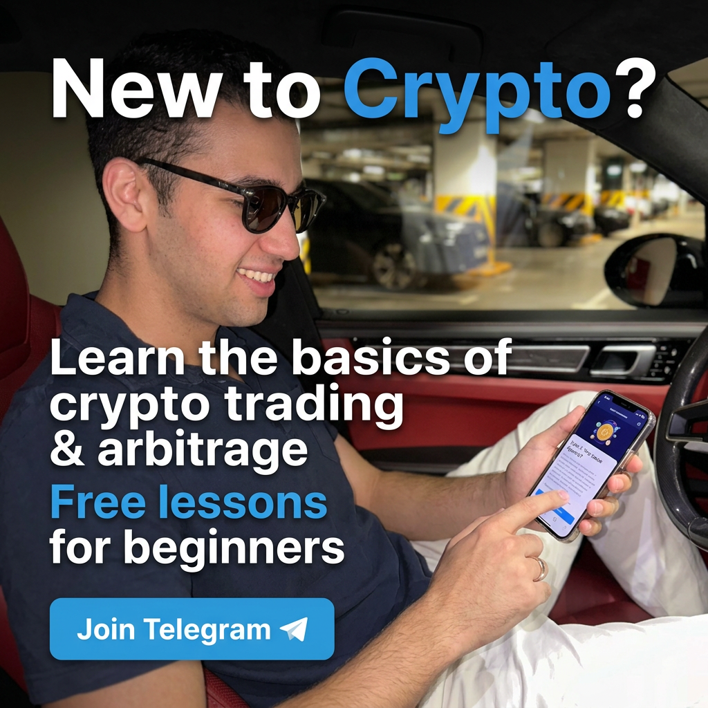Ibrahim Crush Chans Facebook ad: Learn How Crypto Arbitrage Works, Free Beginner Course