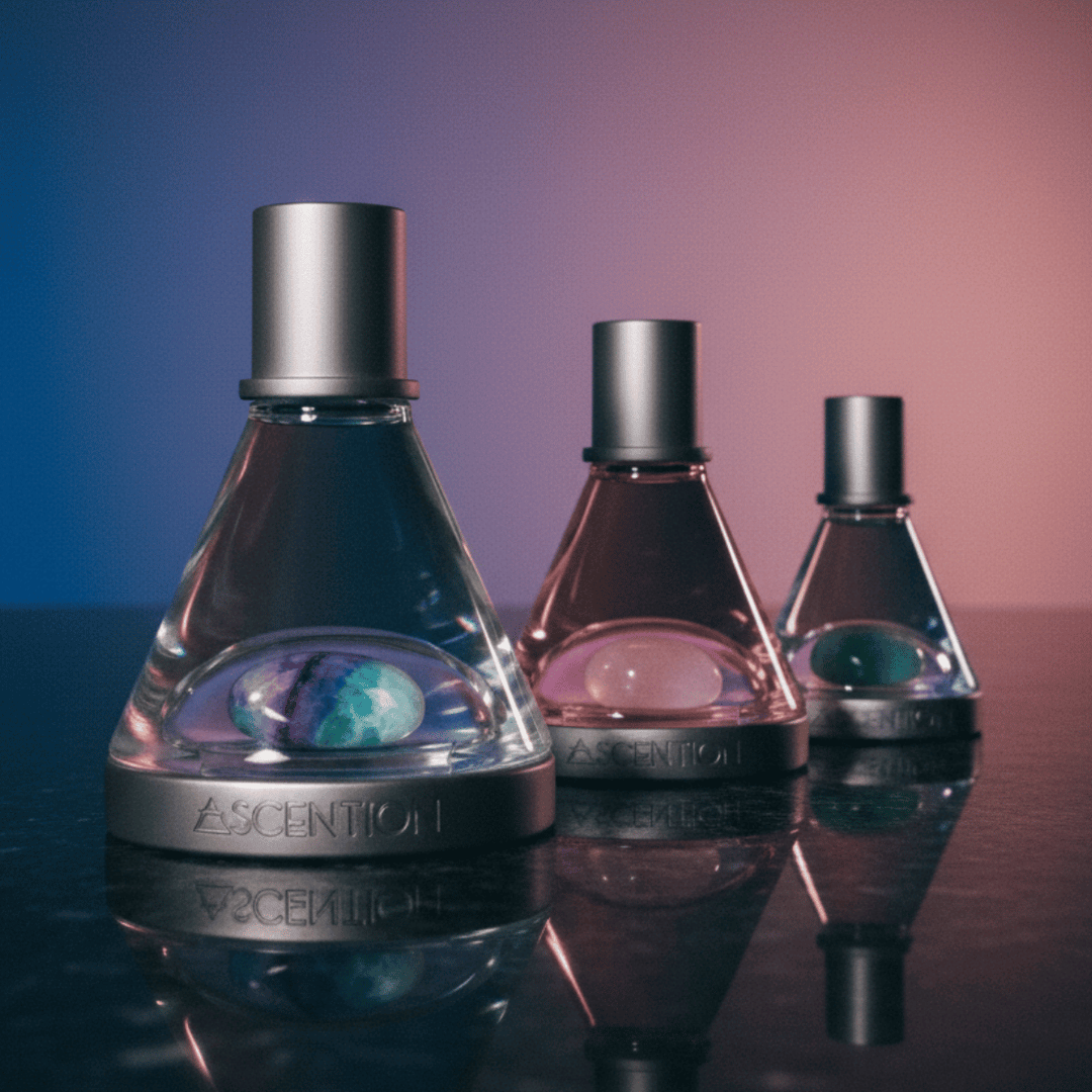 Ascention Parfums Facebook ad: Find Your Elixir.