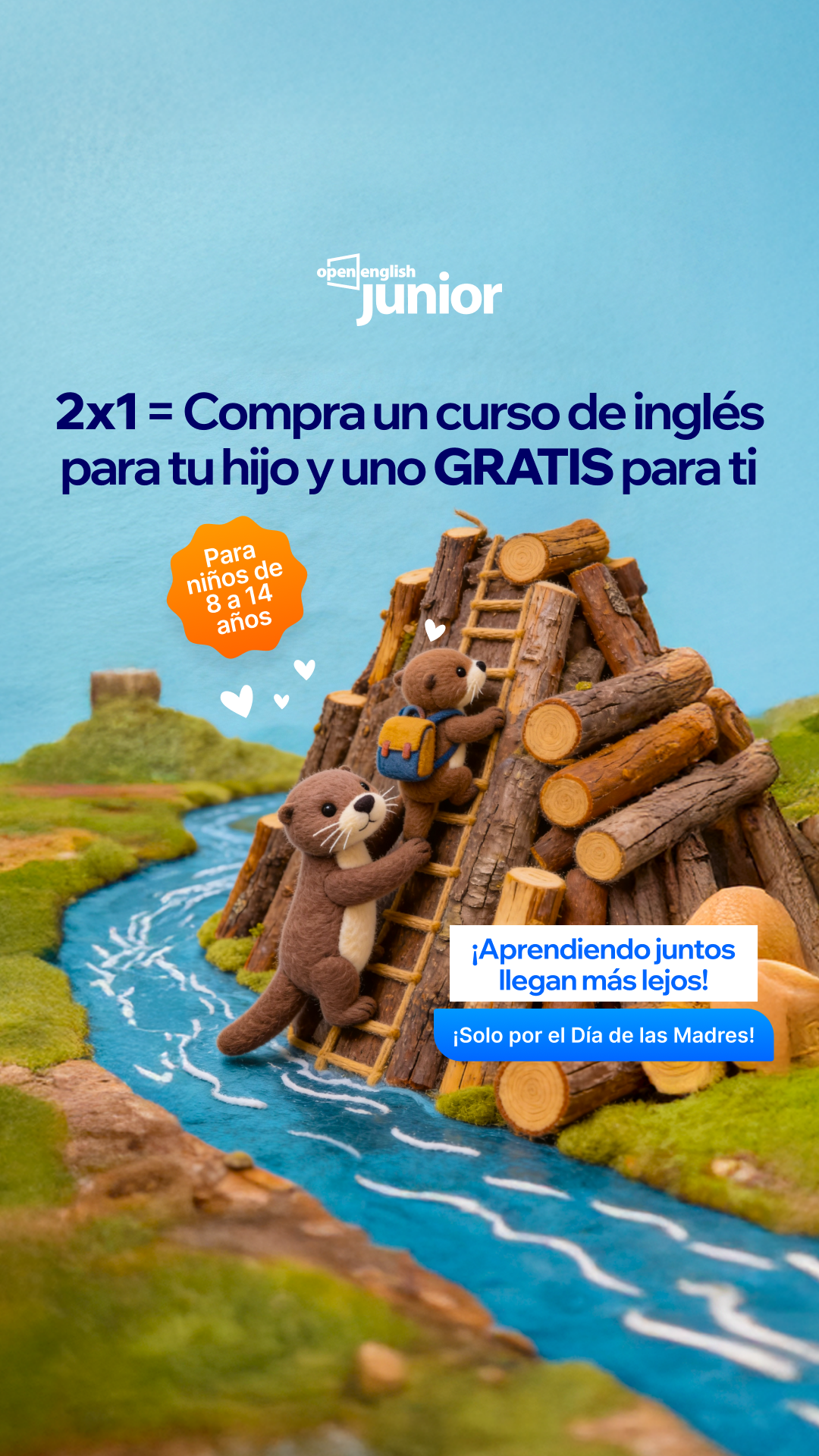 Open English Junior Facebook ad