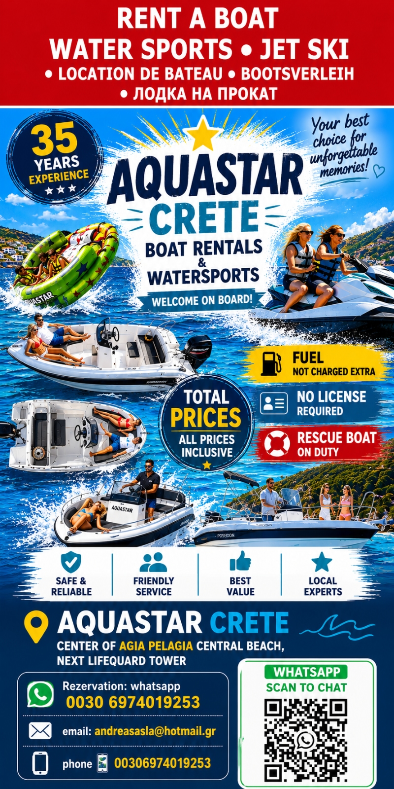 RENT A BOAT - JET SKI - WATERSPORTS Facebook ad