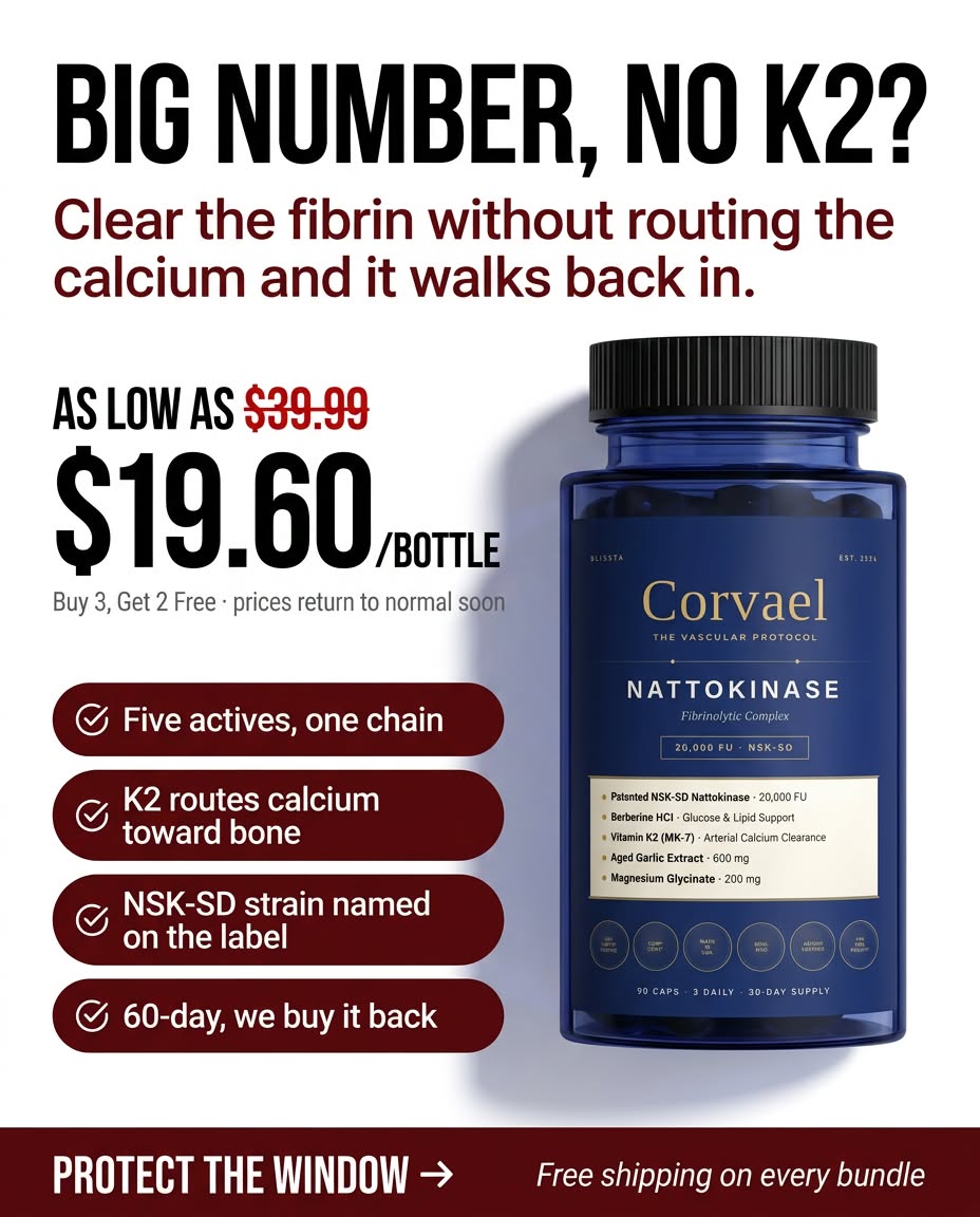 Blissta.Org Facebook ad: Dissolve The Fibrin Your Doctor Won't