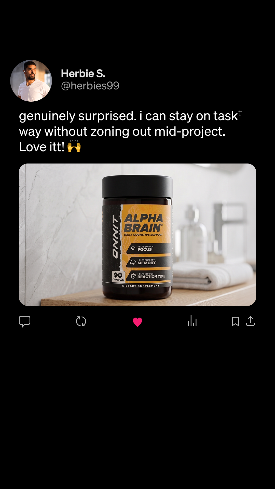 Onnit Facebook ad