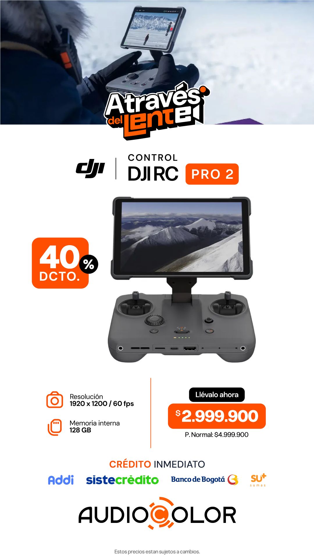 AUDIO COLOR Facebook ad