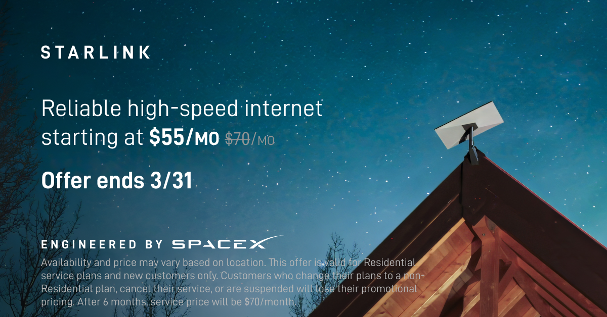 Starlink Facebook ad