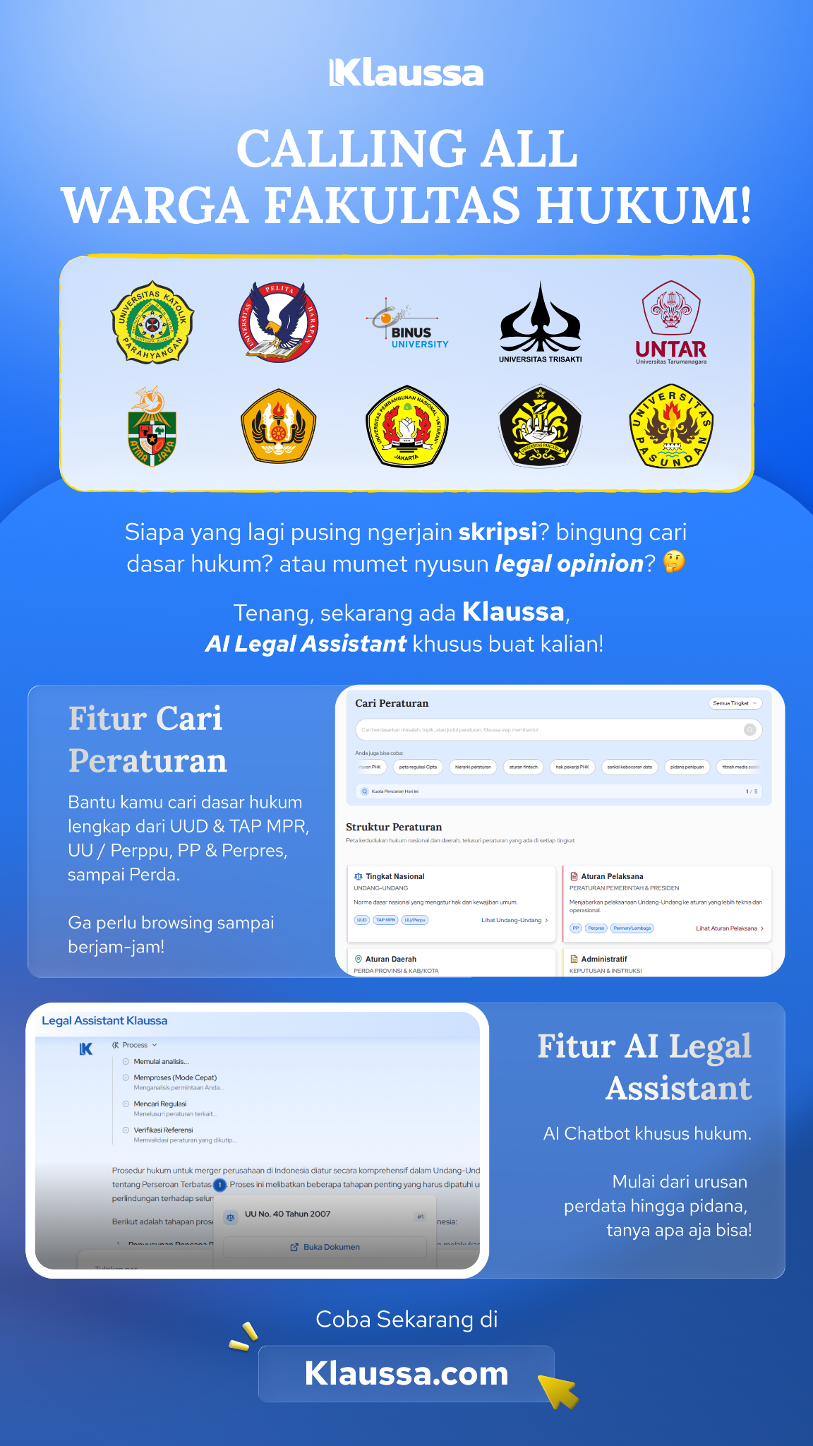 Klaussa Indonesia Facebook ad from Mar 27, 2026