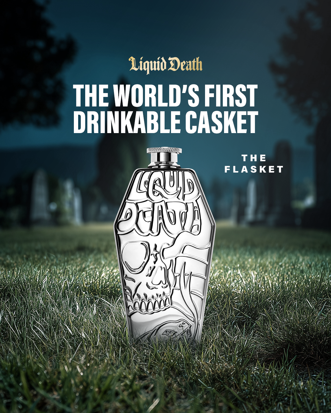 Liquid Death Facebook ad