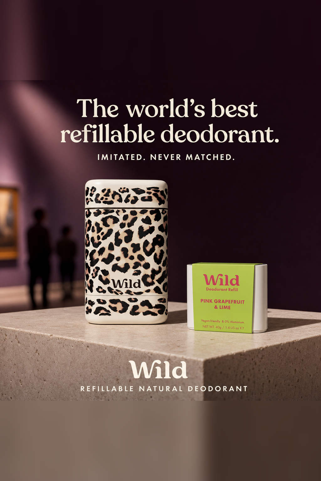 Wild Facebook ad: Wild deodorant, effective and natural