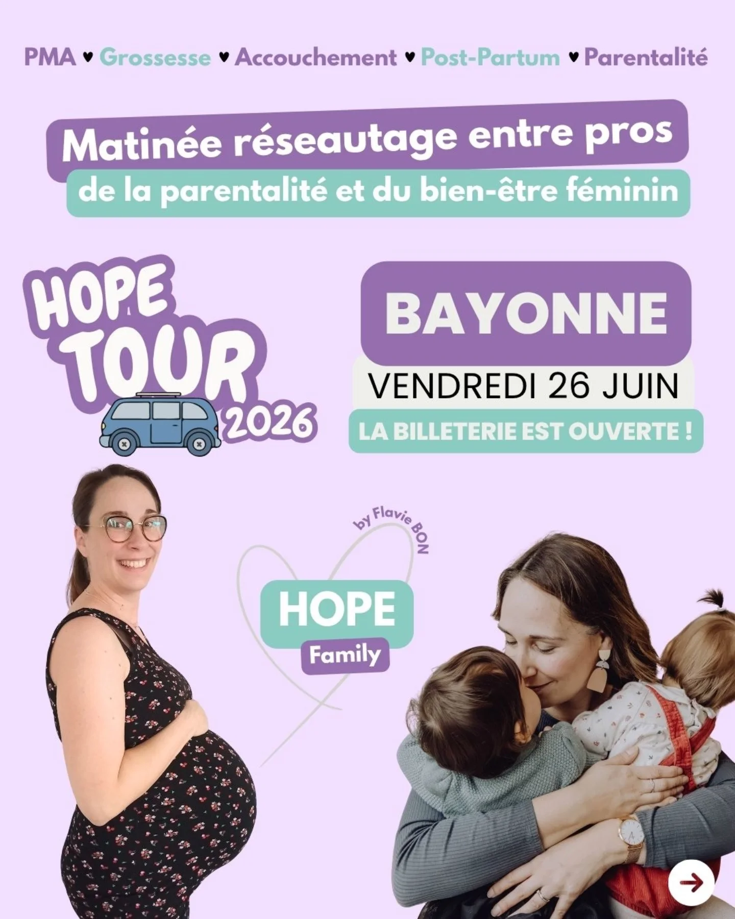 HOPE Club Facebook ad: Le HOPE TOUR continue à Bayonne… et cette…