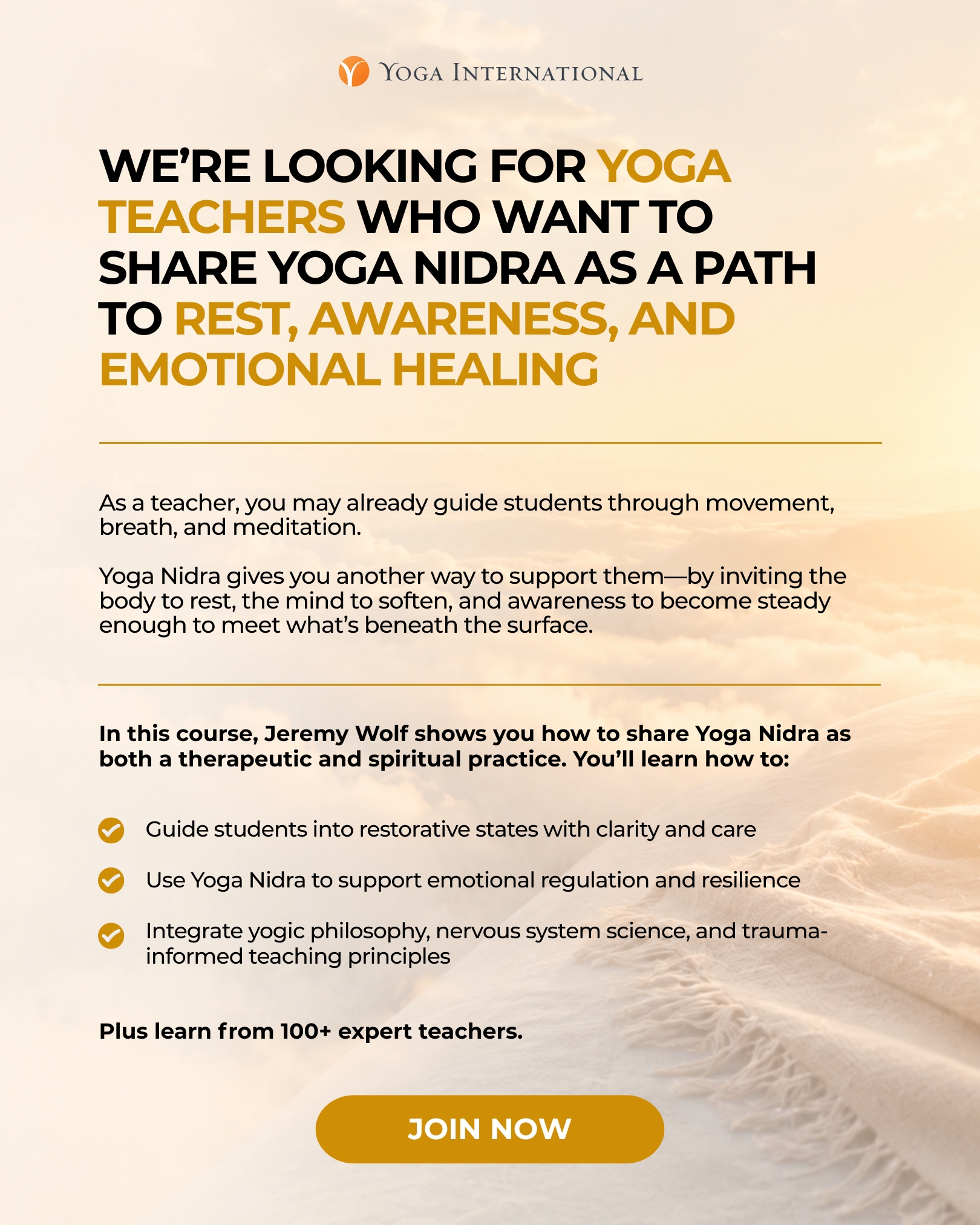 Yoga International Facebook ad