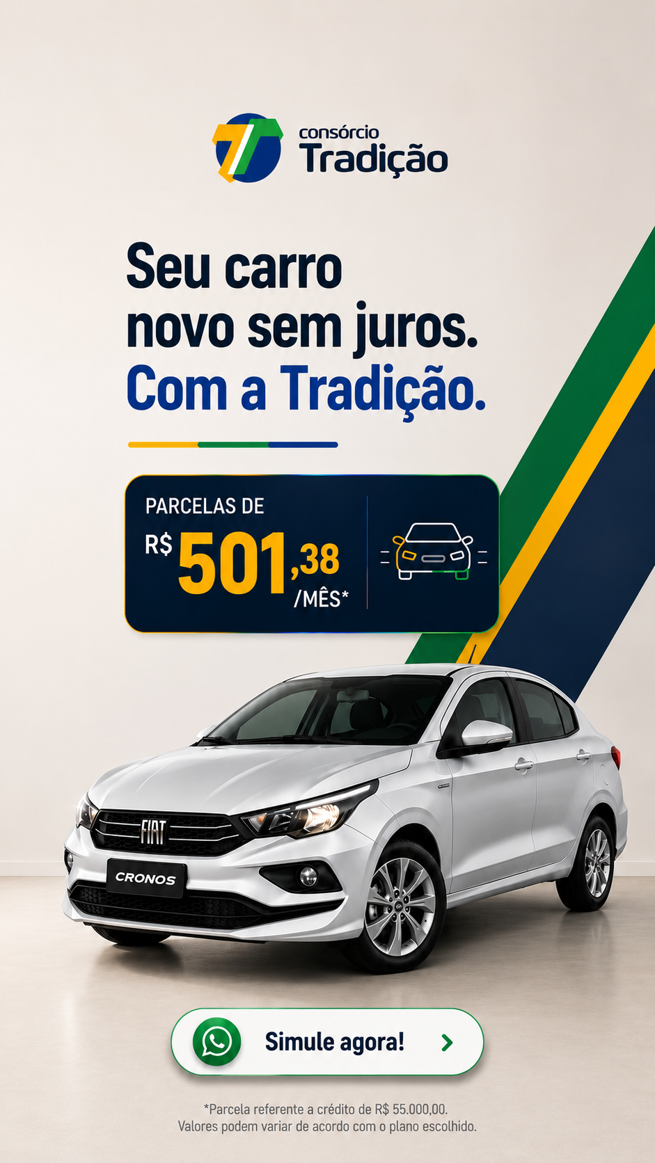 Consórcio Tradição Facebook ad: Simule Gratuitamente