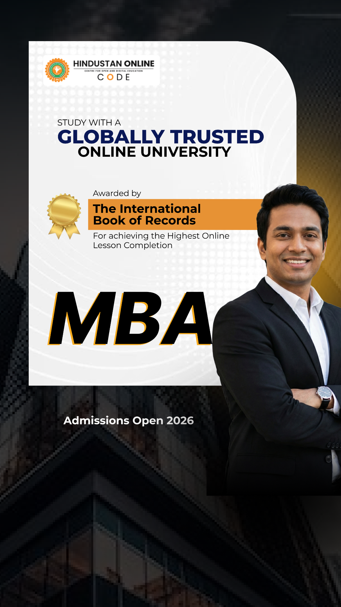 Hindustan Online Facebook ad: Admissions open for Hindustan University Online programs…