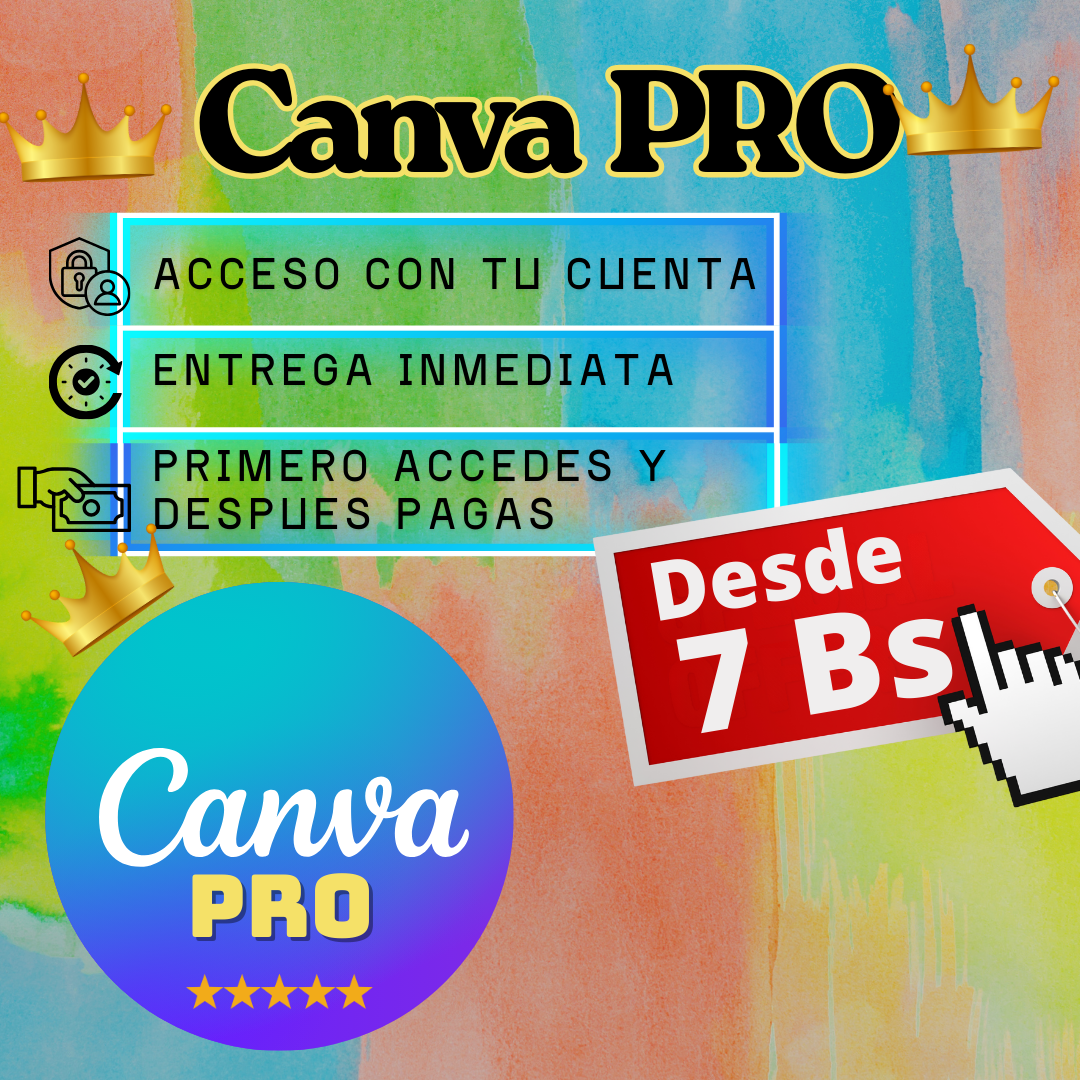 Herramientas Educativas Facebook ad: ¡CANVA PRO DESDE 7 BOLIVIANOS!