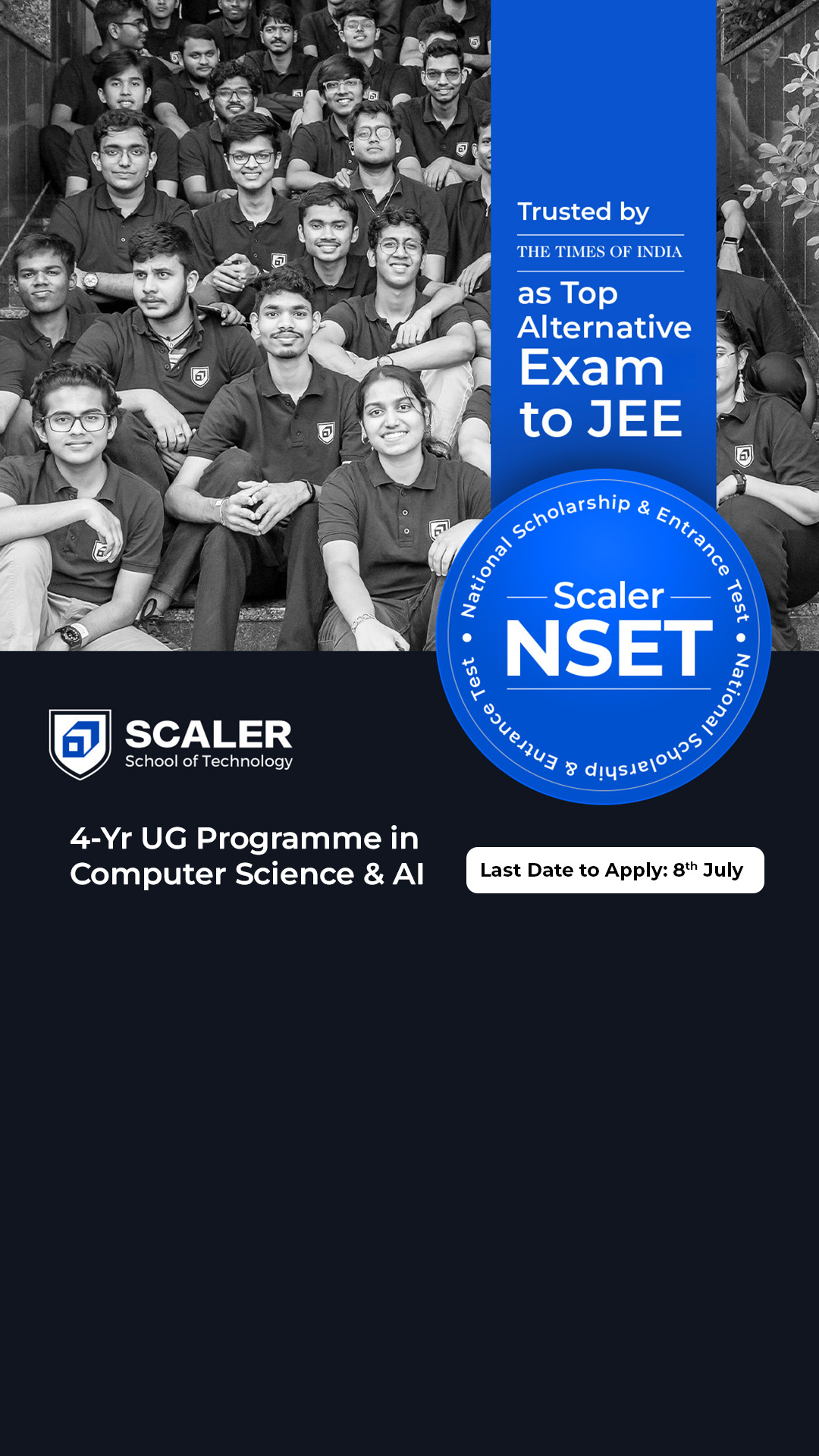Scaler School of Technology Facebook ad