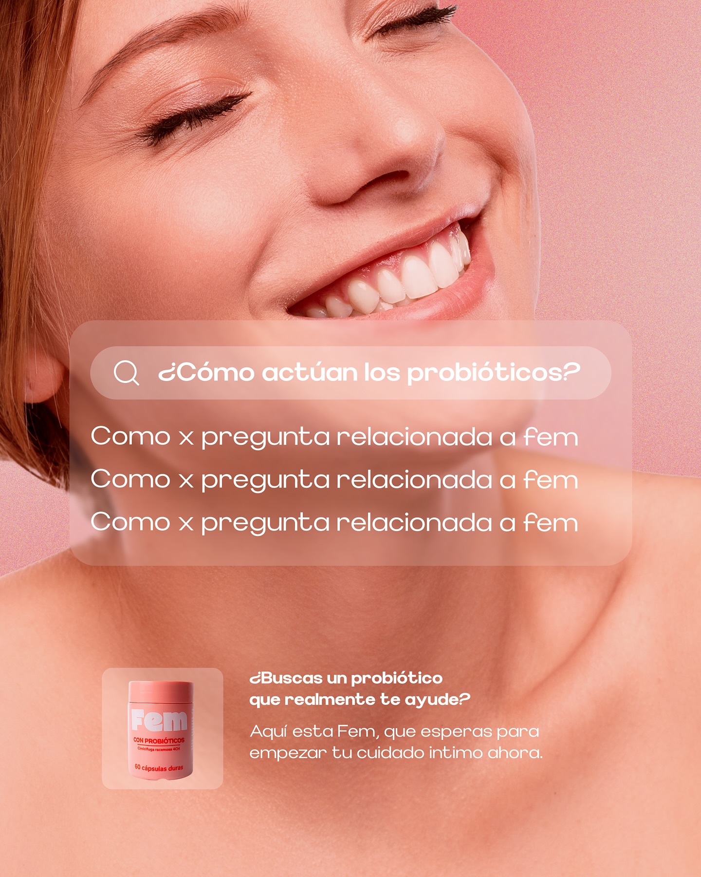 Fem Probiotics Facebook ad