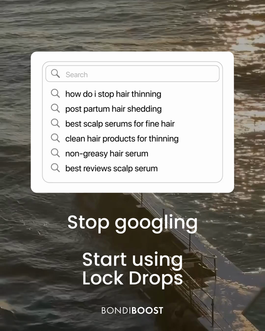 BondiBoost Facebook ad: Lock Drops