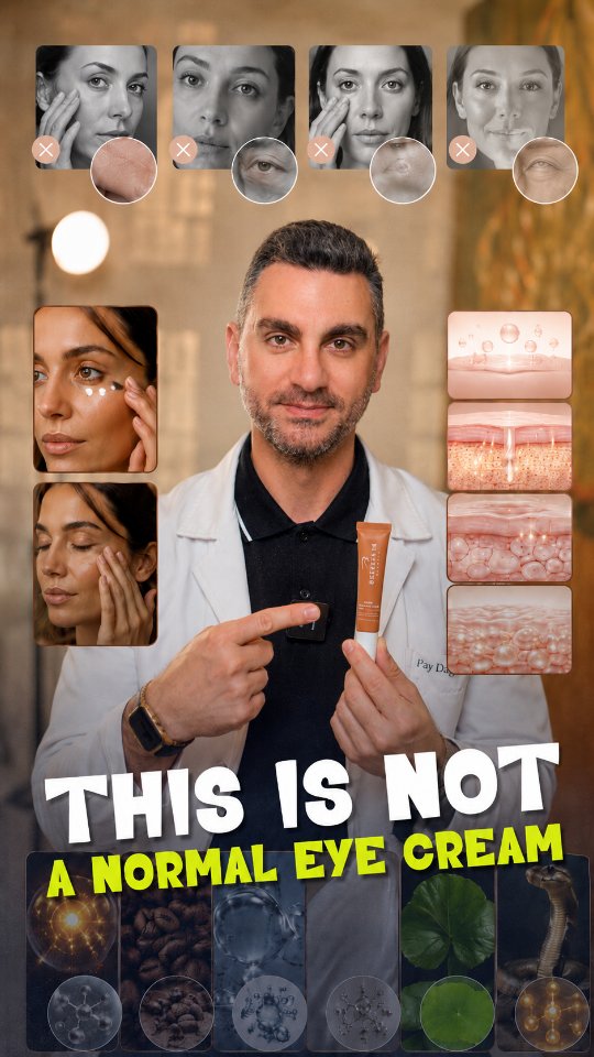 Roy Dagher, M.D Facebook ad: This is not a normal eye cream.
