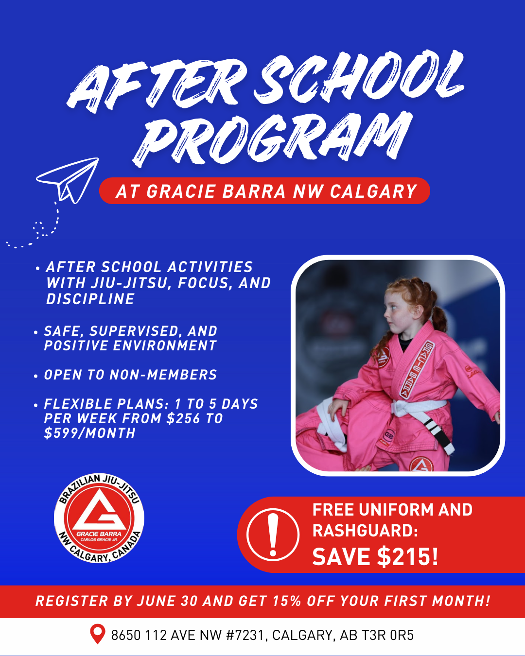Gracie Barra Northwest Calgary Facebook ad